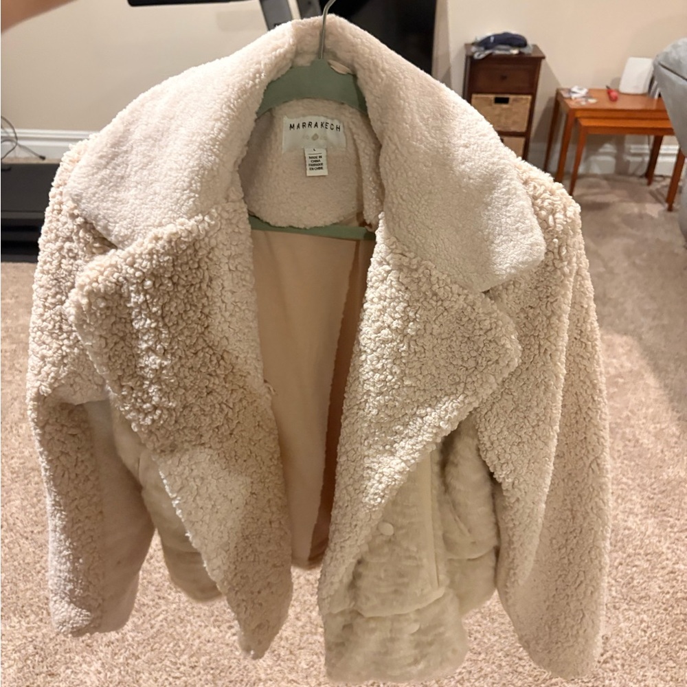 Marrakech teddy/sherpa jacket size L